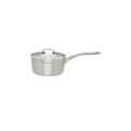 Stanley Rogers Conical TRI-PLY Saucepan Ø 16 cm, Induction Compatible cookware, Stainless Steel Sauce pan with Cool Touch Handle and lid (Colour: Silver)