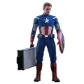 Hot Toys Avengers 4: Endgame - Captain America 2012 1:6 Scale Action Figure, 12-Inch Height