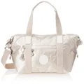 Kipling Womens Art Mini Tote Bag, Lightweight Small Weekender, Nylon Travel Handbag Crossbody Bag, Metallic Glow, Medium US