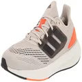 adidas Men's Pureboost 22 Running Shoe, Alumina/Black/Impact Orange, 9