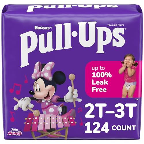 Pull-Ups Learning Designs Potty Training Pants for Girls, Size 2T-3T (18-34 lb.), 124 Ct, One Month Supply (Packaging May Vary)