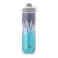 Polar Bottle - Zipper - 24oz Muck, Slate Blue & Turquoise - Insulated Water Bottle - Ideal for Your Mountain Bike Adventure - Keeps Water Cooler Longer, Fits Most Bike Bottle Cages