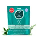 HASK Tea Tree Oil Deep Conditioner Treatment for all hair types, colour safe, gluten-free, sulfate-free, paraben-free - 1 50mL Packette