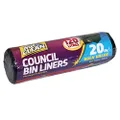 Mr Clean Council Bin Liners 25-Pieces, 120 Litre Capacity
