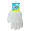 Laylac K000192 Gloves with Rubber Dots 2-Pairs Pack, White