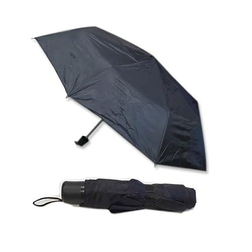 Laylac K000222 Crook Handle Foldable Umbrella, Black
