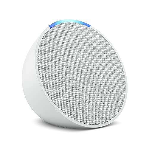 Echo Pop | Full sound compact Wi-Fi and Bluetooth smart speaker with Alexa | Glacier White