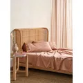 Linen House Nara 400TC Bamboo/Cotton Clay Queen Sheet Set