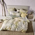 Linen House Mimosa Yellow Super King Quilt Cover Set