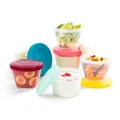 Babymoov Leak Proof Storage Bowls of 6x180 ml | BPA Free Containers with Lids, Ideal to Store Baby Food or Snacks for Toddlers