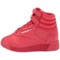 Reebok Women's Freestyle Hi High Top Sneaker, Vector Red/White, 8.5 US