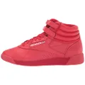 Reebok Women's Freestyle Hi High Top Sneaker, Vector Red/White, 8.5 US