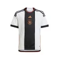 adidas Kids Soccer Germany 2022 Home Jersey, White / Black, X-Large