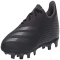 adidas Boy's X Ghosted.4 Firm Ground Soccer Shoe, Black/Grey/Black, 4.5 Little Kid