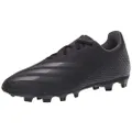 adidas Boy's X Ghosted.4 Firm Ground Soccer Shoe, Black/Grey/Black, 4.5 Little Kid
