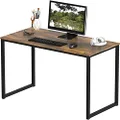 SHW Home Office 100cm Computer Desk, Rustic Brown