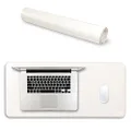 Londo Leather Extended Mousepad - Desk Mat (White)