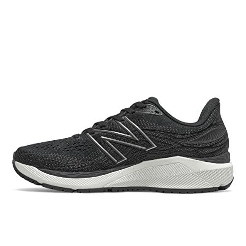 New Balance Women's Fresh Foam X 860V12 Running Sport Sneakers Shoes Black/White 6.5 Wide