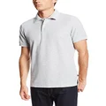 Lee Uniforms Men's Modern Fit Short Sleeve Polo Shirt, Heather Grey, Medium