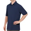 Red Kap Men's Big and Tall Big & Tall Professional Polo Shirt, Navy, 6X-Large