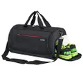 Kuston Sports Gym Bag with Shoes Compartment Travel Duffel Bag for Men and Women
