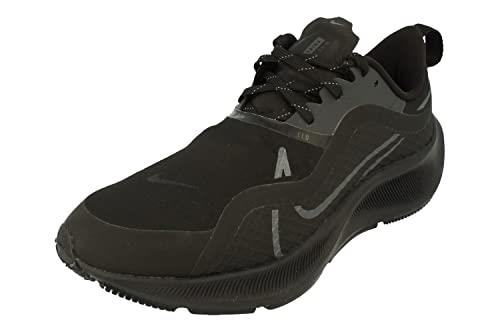 Nike Air Zoom Pegasus 37 Shield Mens Running Trainers CQ7935 Sneakers Shoes (UK 7 US 8 EU 41, Black Anthracite 001)