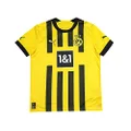 Borussia Dortmund BVB Boy's Season 2022/23 Official Home T-Shirt, Cyber Yellow, 128