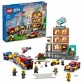 LEGO 60321 City Fire La Brigade Fire Brigade Construction Set with Flames, Mini Figures, Truck Toy for Children from 7 Years