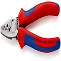 Knipex 97 72 180 Crimping Pliers for end Sleeves (ferrules) with Multi-Component Grips, 180 mm