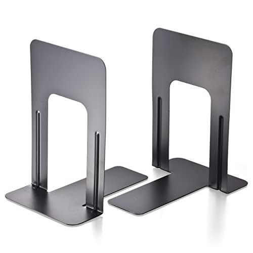 Officemate Bookends, 9 Inches, Non-Skid Base, Black, Pair (93051)