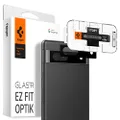 SPIGEN EZ Fit GLAS.tR Optik Pro Camera Lens Protector Designed for Google Pixel 7a (2023) Tempered Glass [2-Pack] - Black