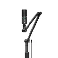 Sennheiser Pro Audio Professional Profile USB Microphone Streaming Set with Boom Arm, 3 m USB-C Cable & Mic Pouch, Black