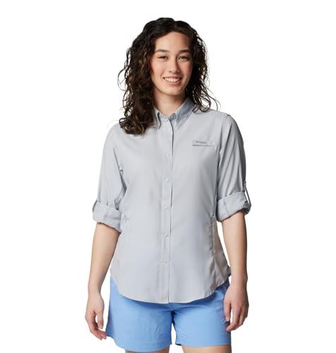 Columbia Women's Tamiami Ii Long Sleeve Shirt, Cirrus Grey, 2X