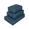 Travelon World Travel Essentials Set of 3 Soft Packing Cubes, Peacock Teal, One Size, World Travel Essentials Set of 3 Soft Packing Cubes