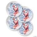 Corelle Marvel Spider-Man Lunch Plate Set, 4-Pack