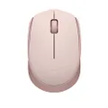 Logitech M171 Wireless Mouse for PC, Mac, Laptop, 2.4 GHz with USB Mini Receiver, Optical Tracking, 12-Months Battery Life, Ambidextrous - Rose