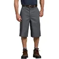 Dickies Men's 15 Inch Inseam Work Short With Multi Use Pocket, Charcoal, 36