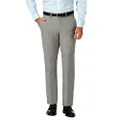 Haggar Mens HD00660 J.m Stretch Superflex Waist Slim Fit Flat Front Dress Pant Casual Pants - Gray - 32W x 29L