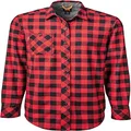 Timberland PRO Men's Woodfort Mid-Weight Flannel Work Shirt, Classic Red Buffalo Check, Large