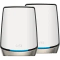 NETGEAR Orbi Whole Home WiFi 6 Dual-Band Mesh System (RBK862S) | AX6000 Wireless Speed (Up to 6.0Gbs) | 2 Pack - White