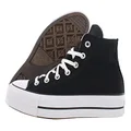 Converse Women's Chuck Taylor All Star Lift Sneakers, Black/White/Core Black, 10