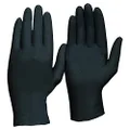 Pro Choice Safety Gear disposable nitrile powder free, heavy duty, black gloves large