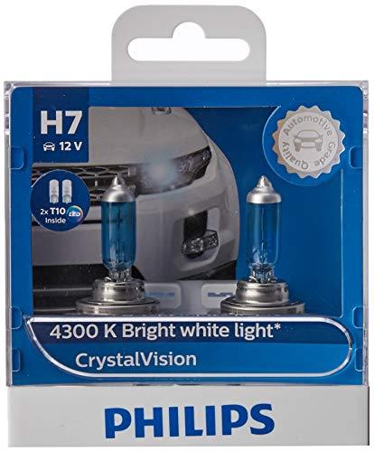 Philips CrystalVision H7 Headlight Globe 12V 55W 4300K Twin Pack