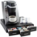 Amazon Basics Coffee Pod Storage Drawer for K-Cup Pods, 36 Pod Capacity, Black