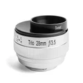 Lensbaby Trio 28mm f/3.5 Lens Versatile Trio 28mm f/3.5 Lens for Sony E, Silver (LBTR28F)