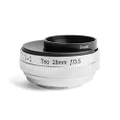 Lensbaby Trio 28mm f/3.5 Lens Versatile Trio 28mm f/3.5 Lens for Sony E, Silver (LBTR28F)