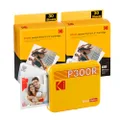 Kodak Mini 3 Retro Instant Photo Printer with Cartridge Bundle, Yellow