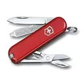 Victorinox Swiss Army Pocket Knife Classic SD with 7 Functions, Red, Gift Box Packaging