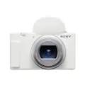 Sony ZV-1 II 18-50mm Wide Angle Zoom Lens Vlogging Camera, White