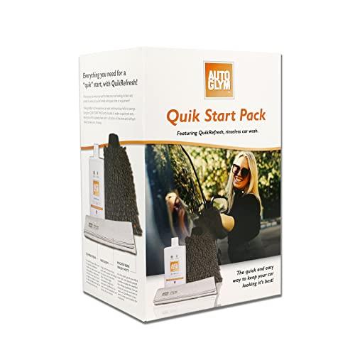 Autoglym Quik Start Pack, QuikRefresh no rinse car wash, Quik Start pack 500mL, no rinse car wash with wash mitt and drying cloth